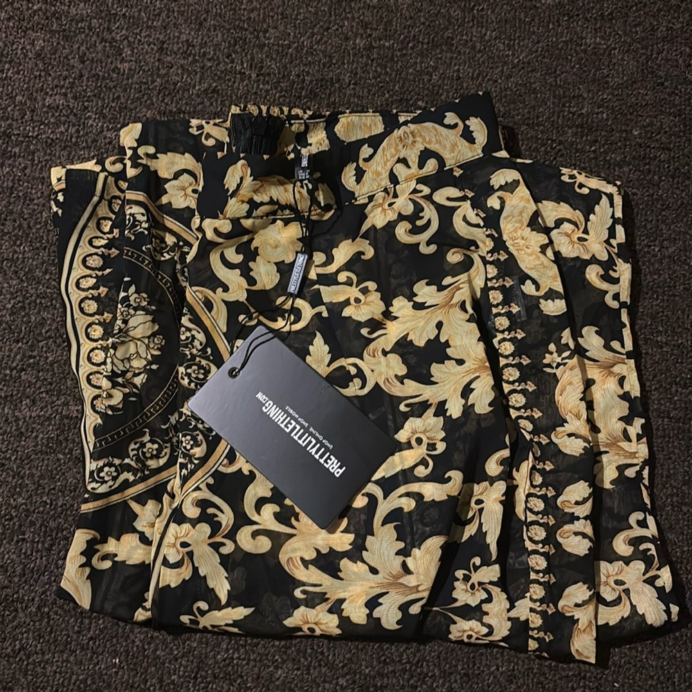 Versace inspired coverup pants